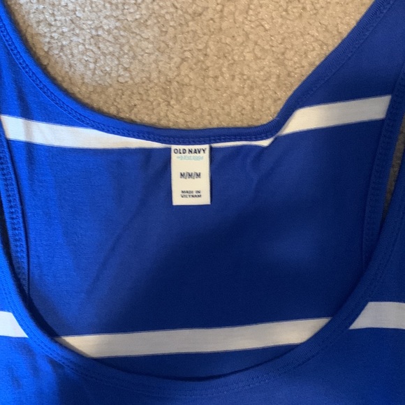 Blue & White striped Maxi Dress - Picture 2 of 3